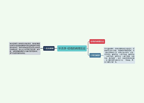 针灸学-经络的病理反应