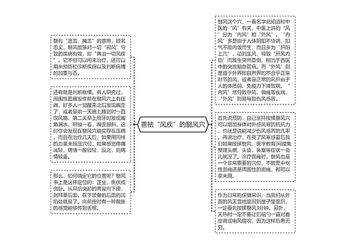 善祛“风疾”的翳风穴