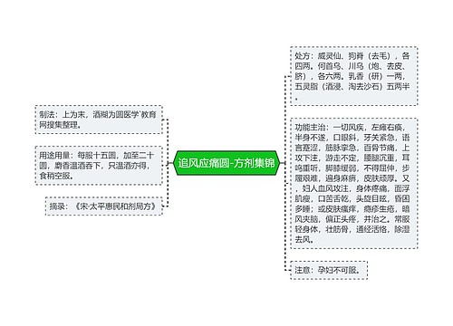 追风应痛圆-方剂集锦