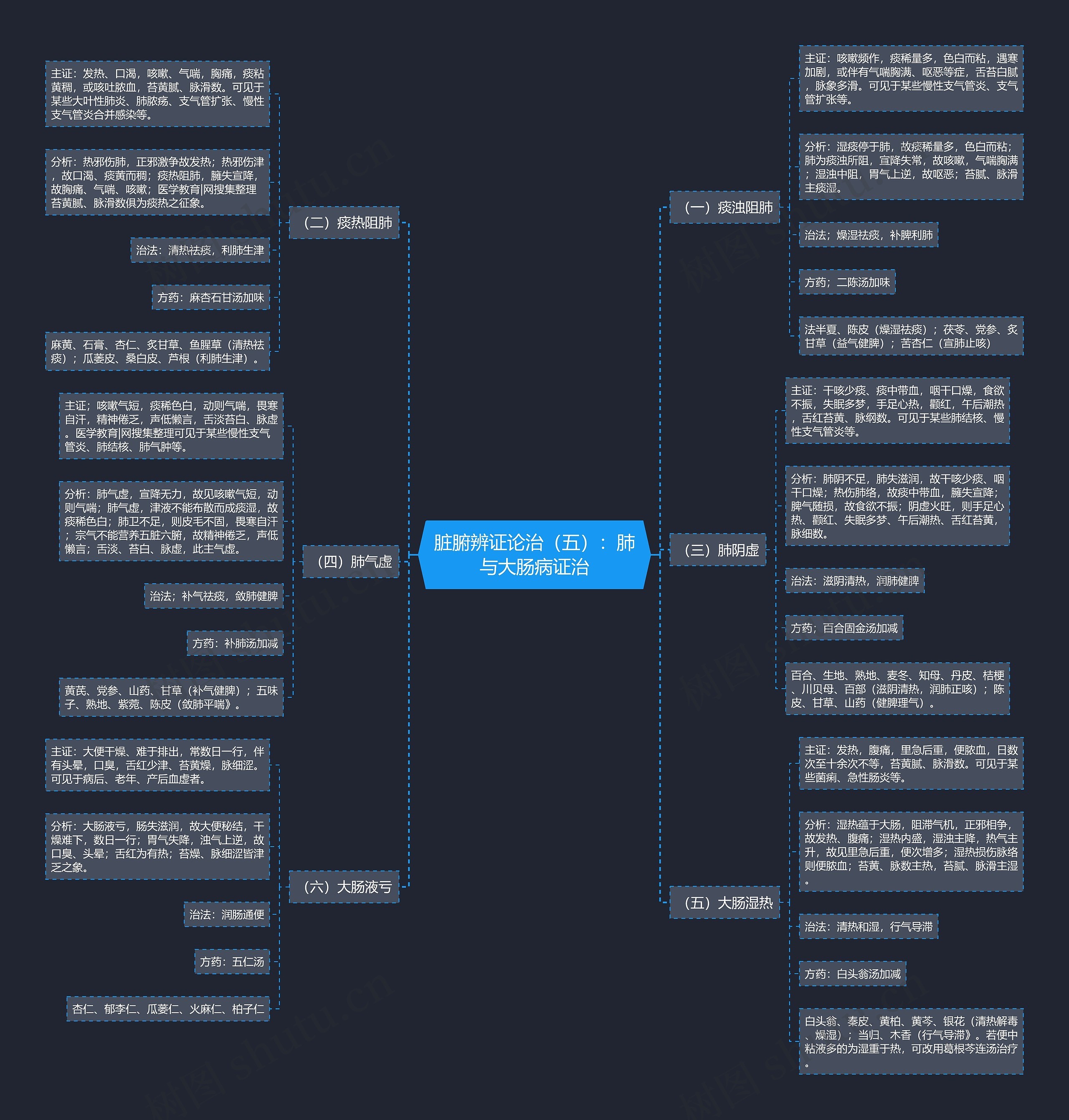 脏腑辨证论治(五):肺与大肠病证治 脏腑辨证论治(五):肺与大肠病证治