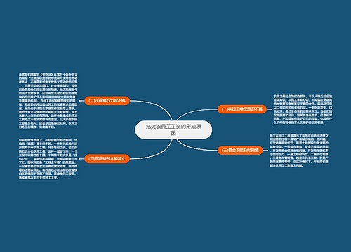 拖欠农民工工资的形成原因