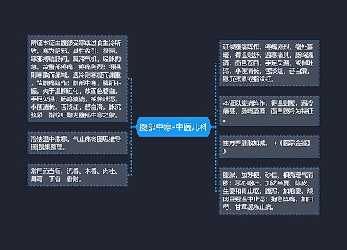 腹部中寒-中医儿科