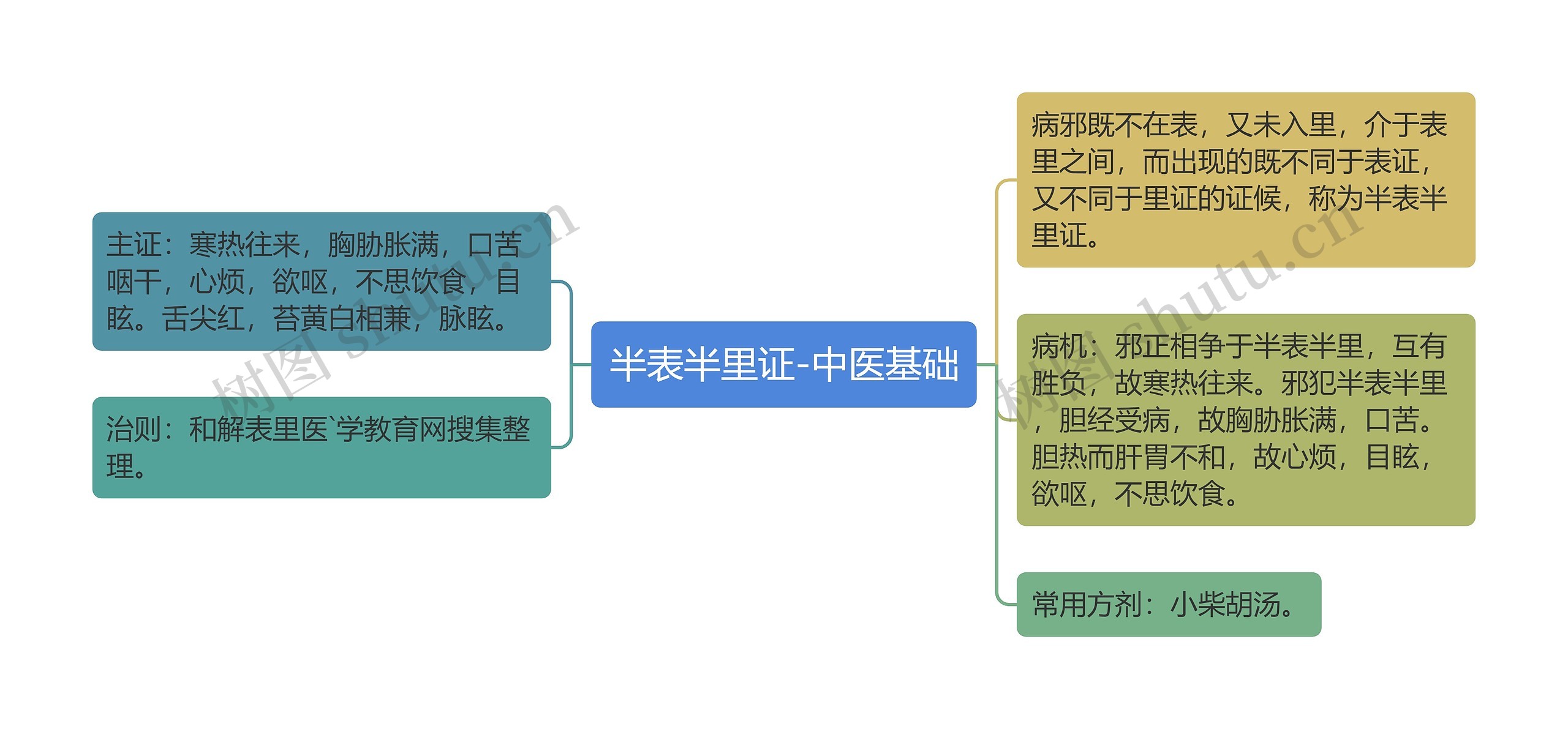 半表半里证-中医基础思维导图