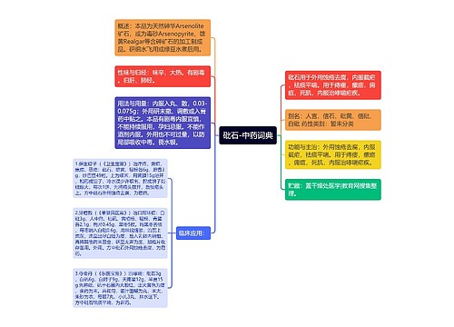 砒石-中药词典