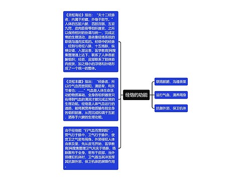 经络的功能