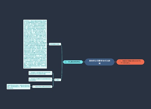 某纺织公司要求支付欠款案