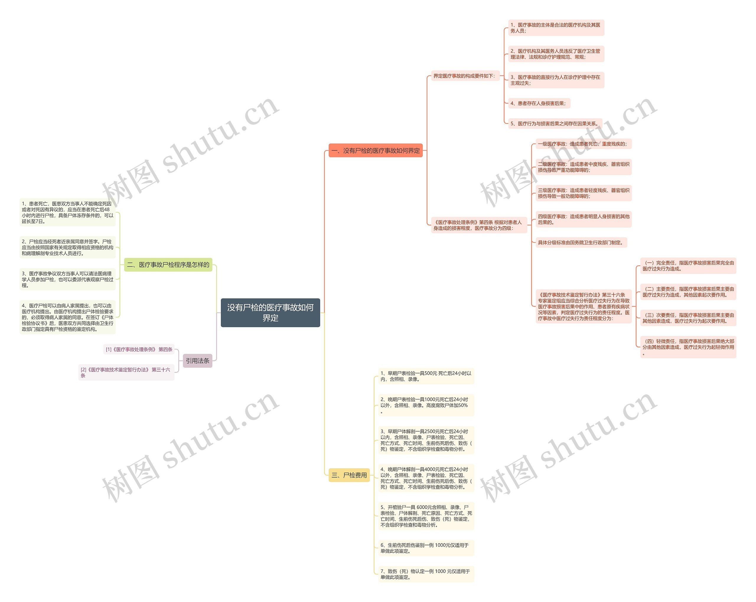 没有尸检的医疗事故如何界定思维导图
