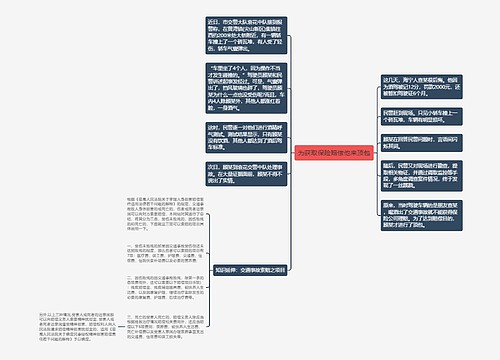 为获取保险赔偿他来顶包