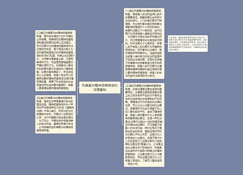 刑事案件精神损害赔偿的法理基础