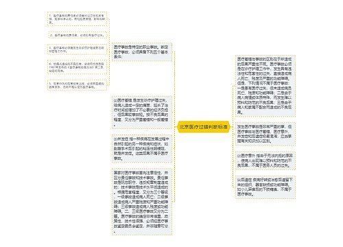 北京医疗过错判断标准