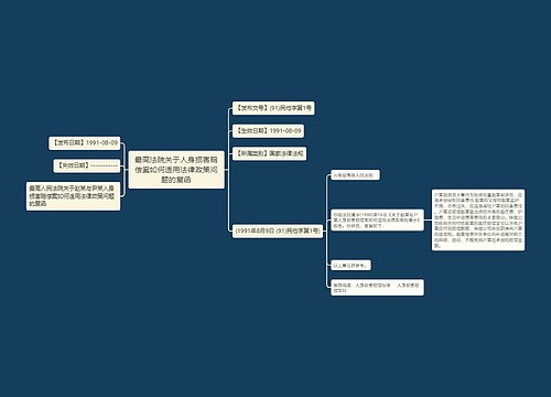 最高法院关于人身损害赔偿案如何适用法律政策问题的复函