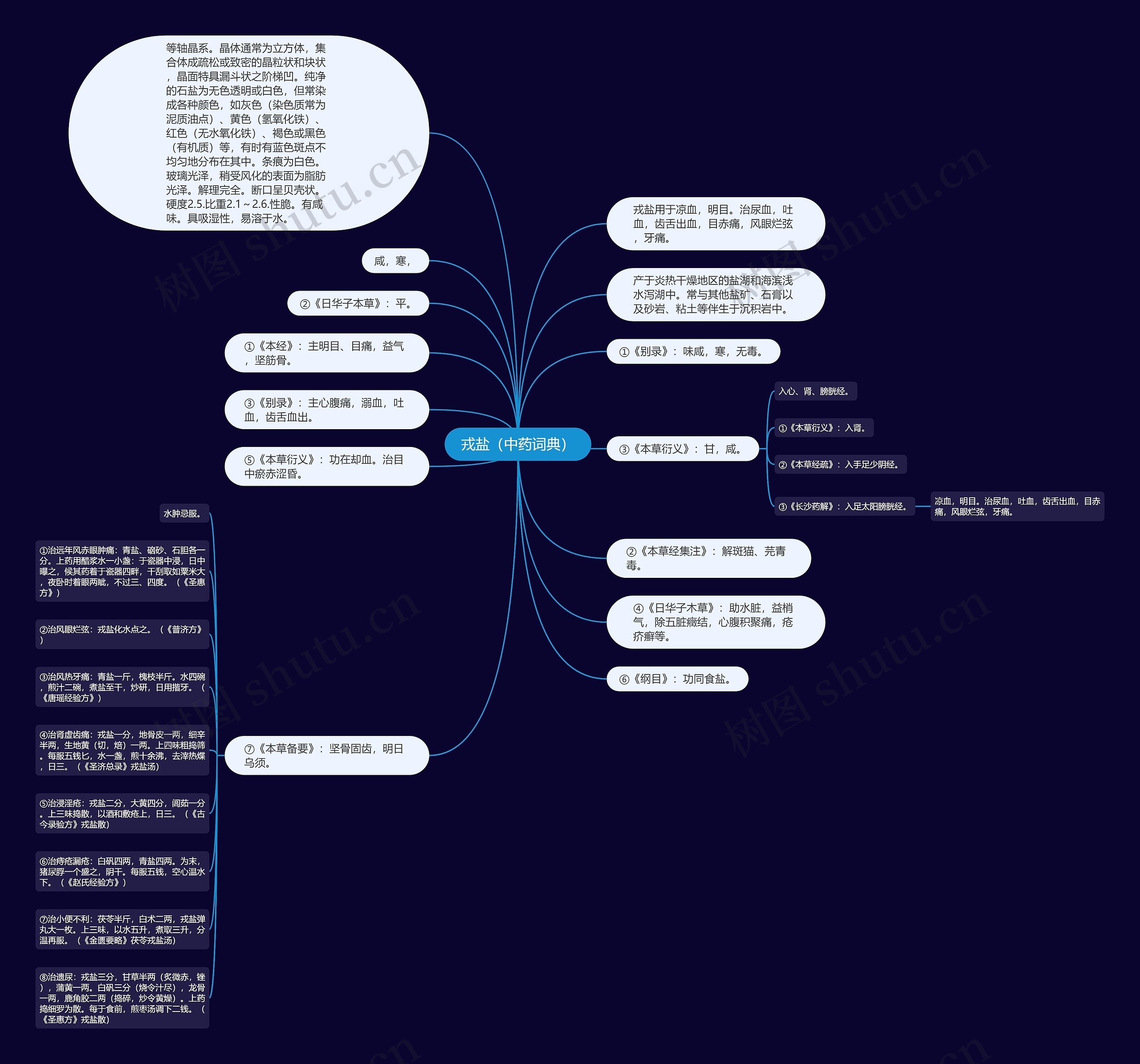 戎盐（中药词典）思维导图