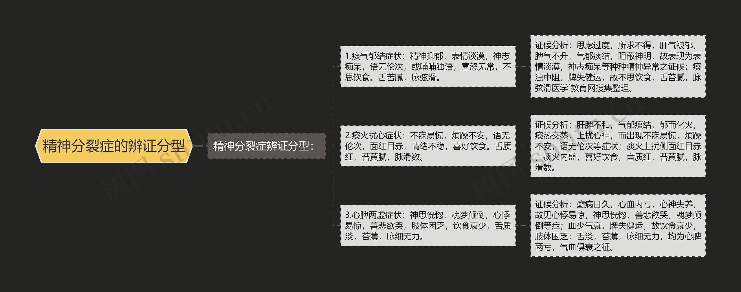 精神分裂症的辨证分型