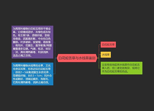 白花蛇舌草与水线草鉴别