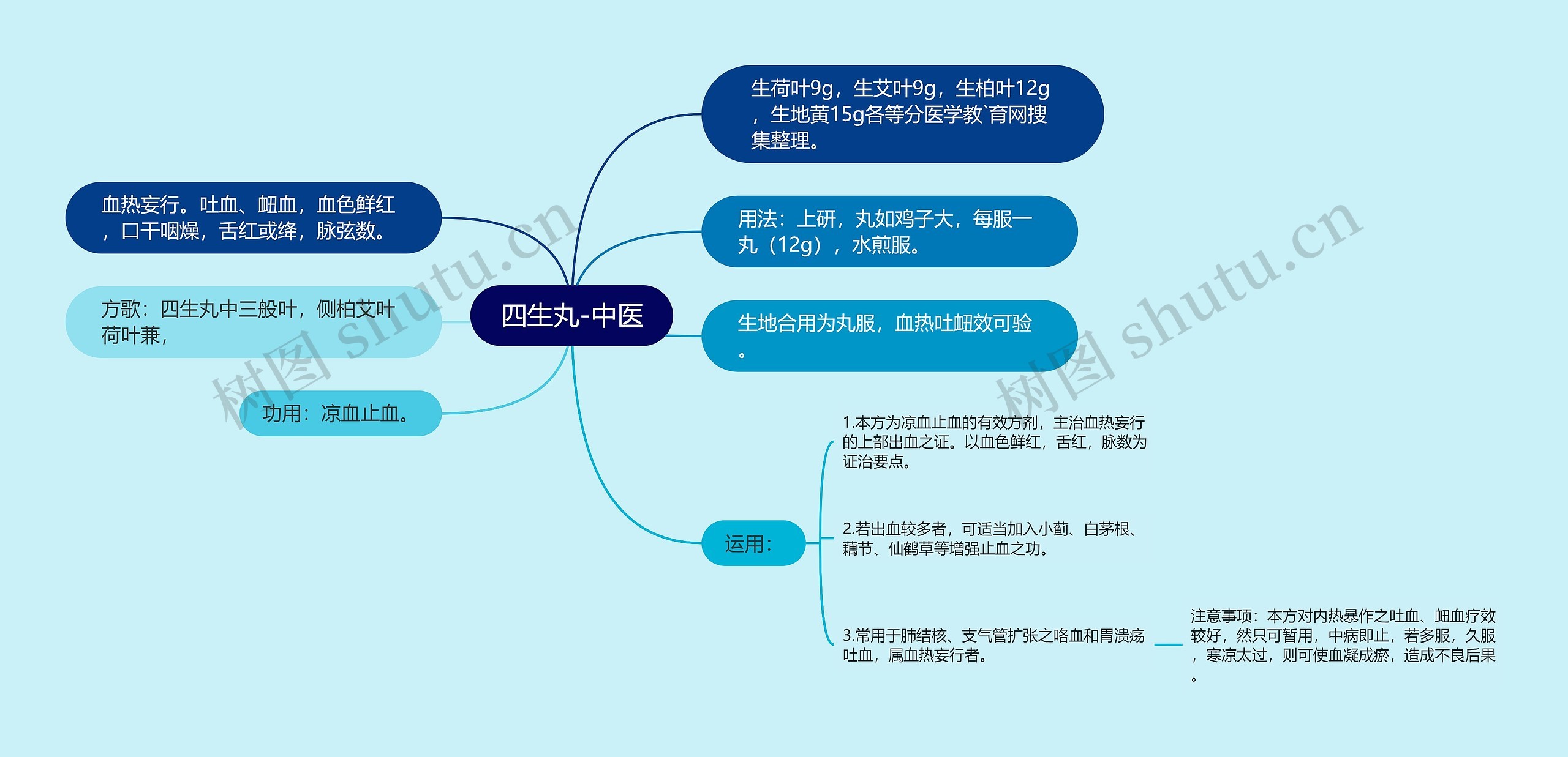 四生丸-中医思维导图