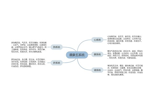 藏象五系统