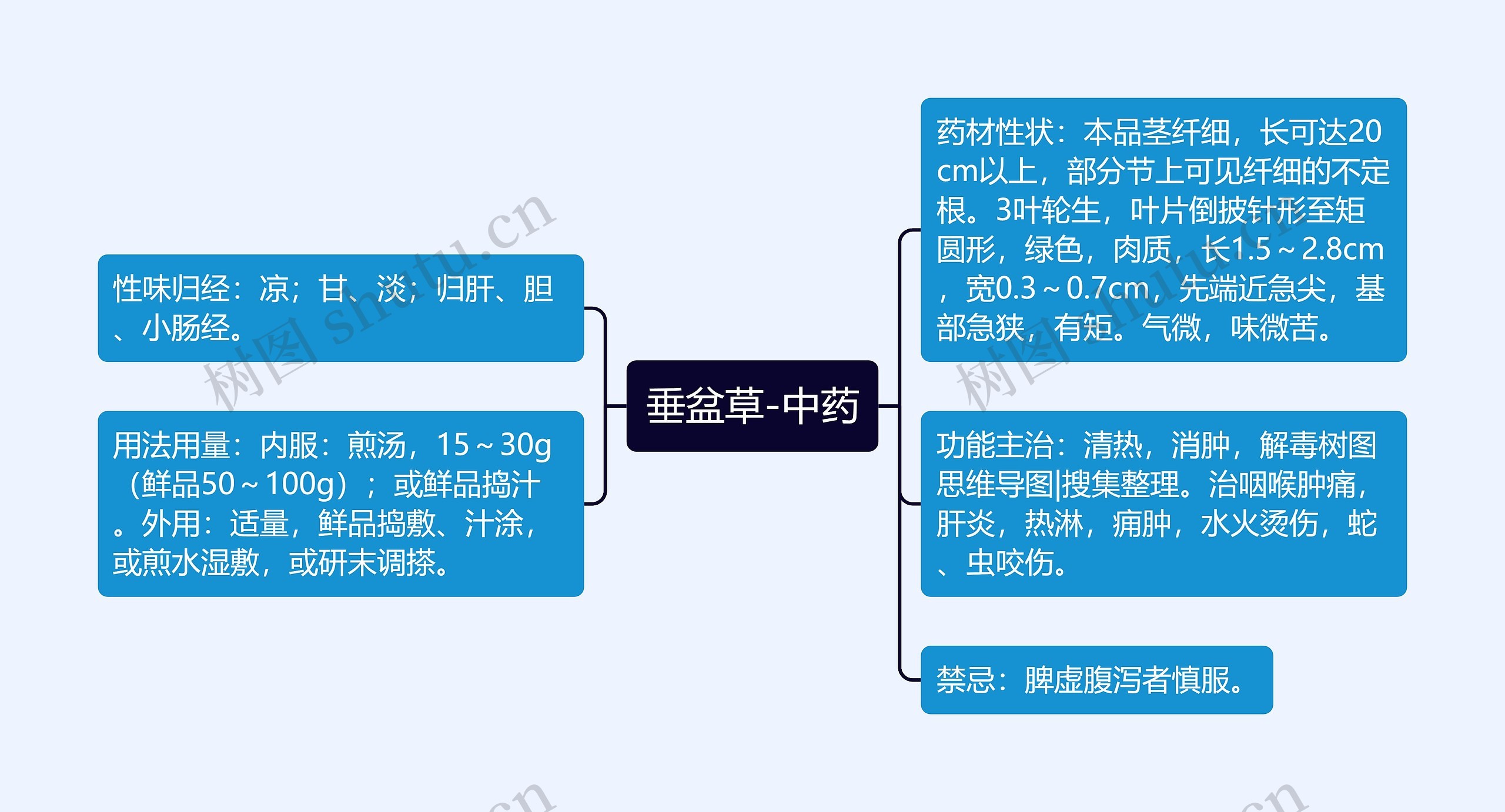 垂盆草-中药思维导图