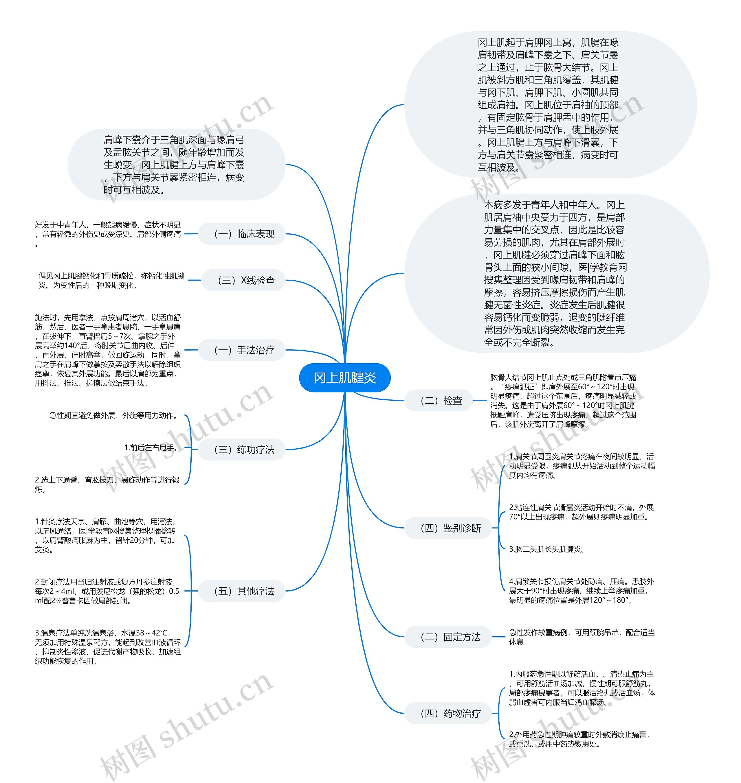 冈上肌腱炎思维导图