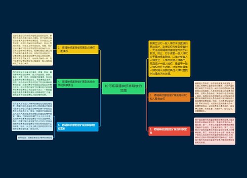 如何拓展精神损害赔偿的范围