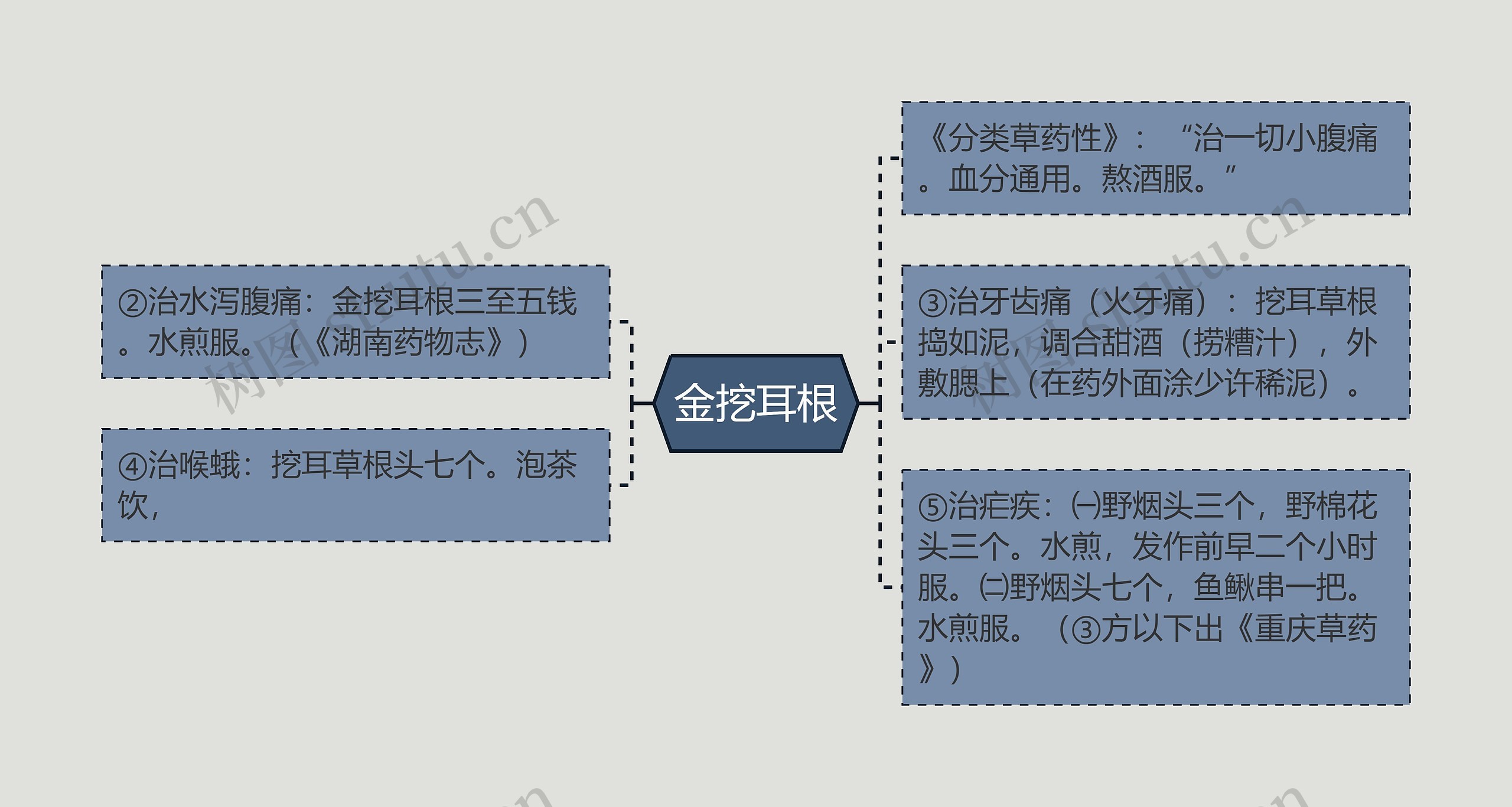 金挖耳根思维导图