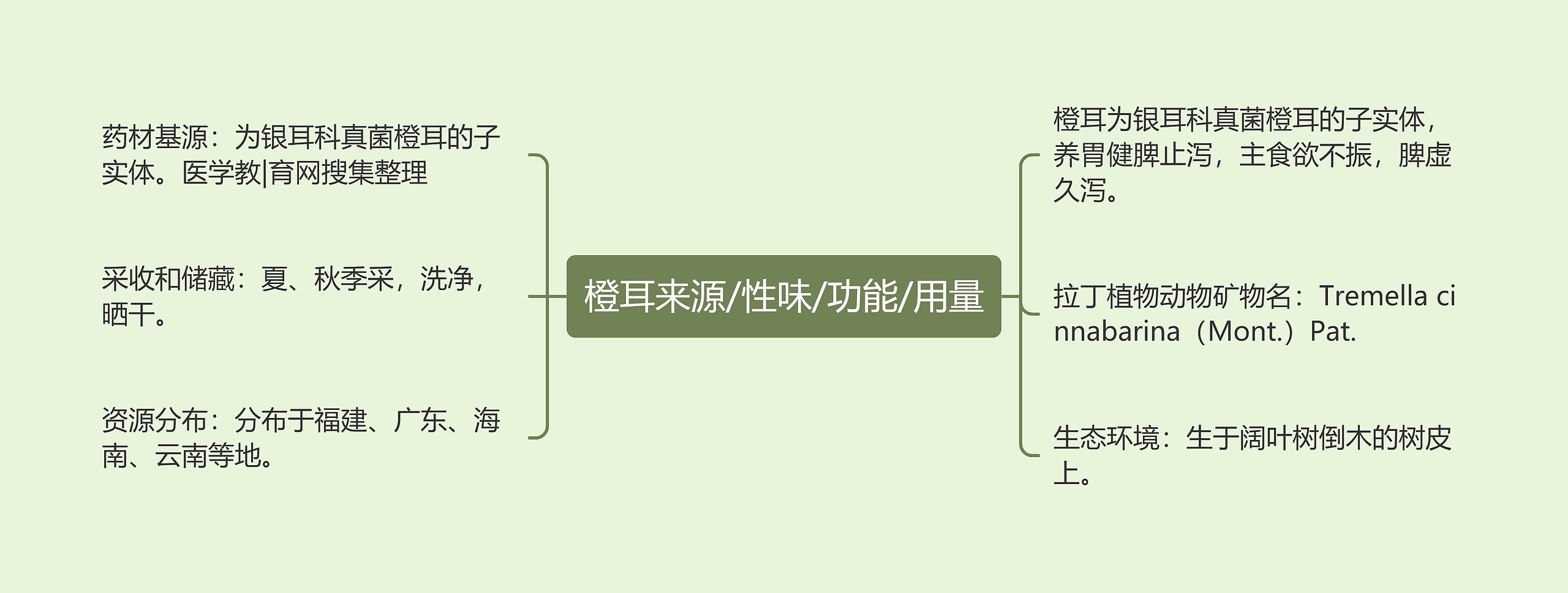 橙耳来源/性味/功能/用量