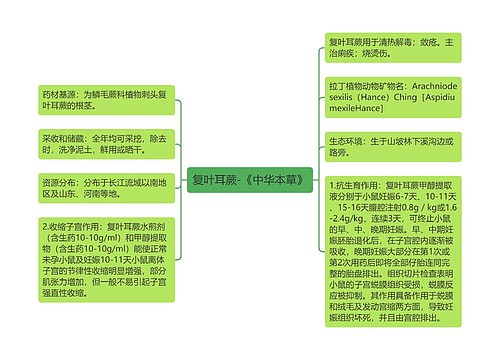 复叶耳蕨-《中华本草》