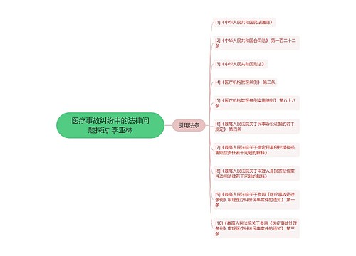 医疗事故纠纷中的法律问题探讨 李亚林