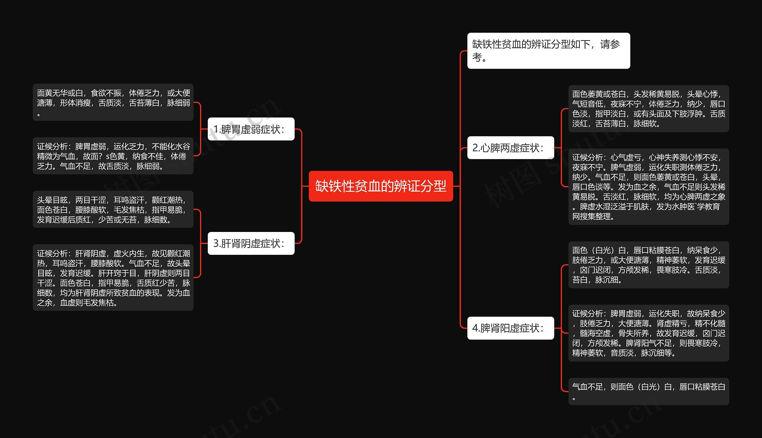 缺铁性贫血的辨证分型