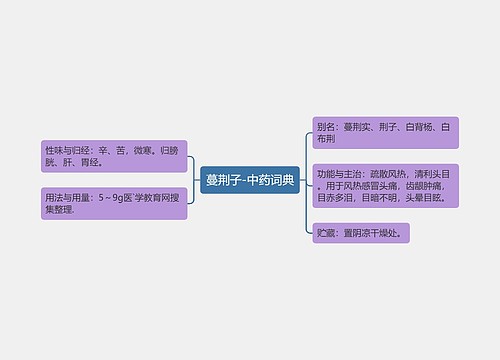 蔓荆子-中药词典