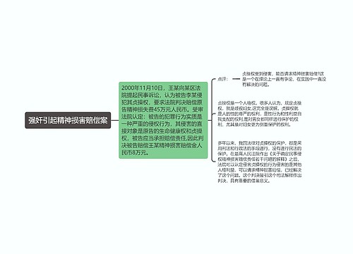 强奸引起精神损害赔偿案