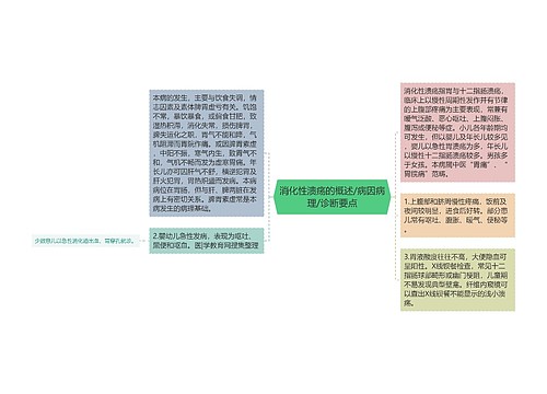 消化性溃疡的概述/病因病理/诊断要点