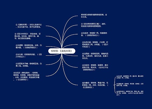 棕树根-《滇南本草》