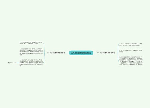 无权代理具有哪些特征