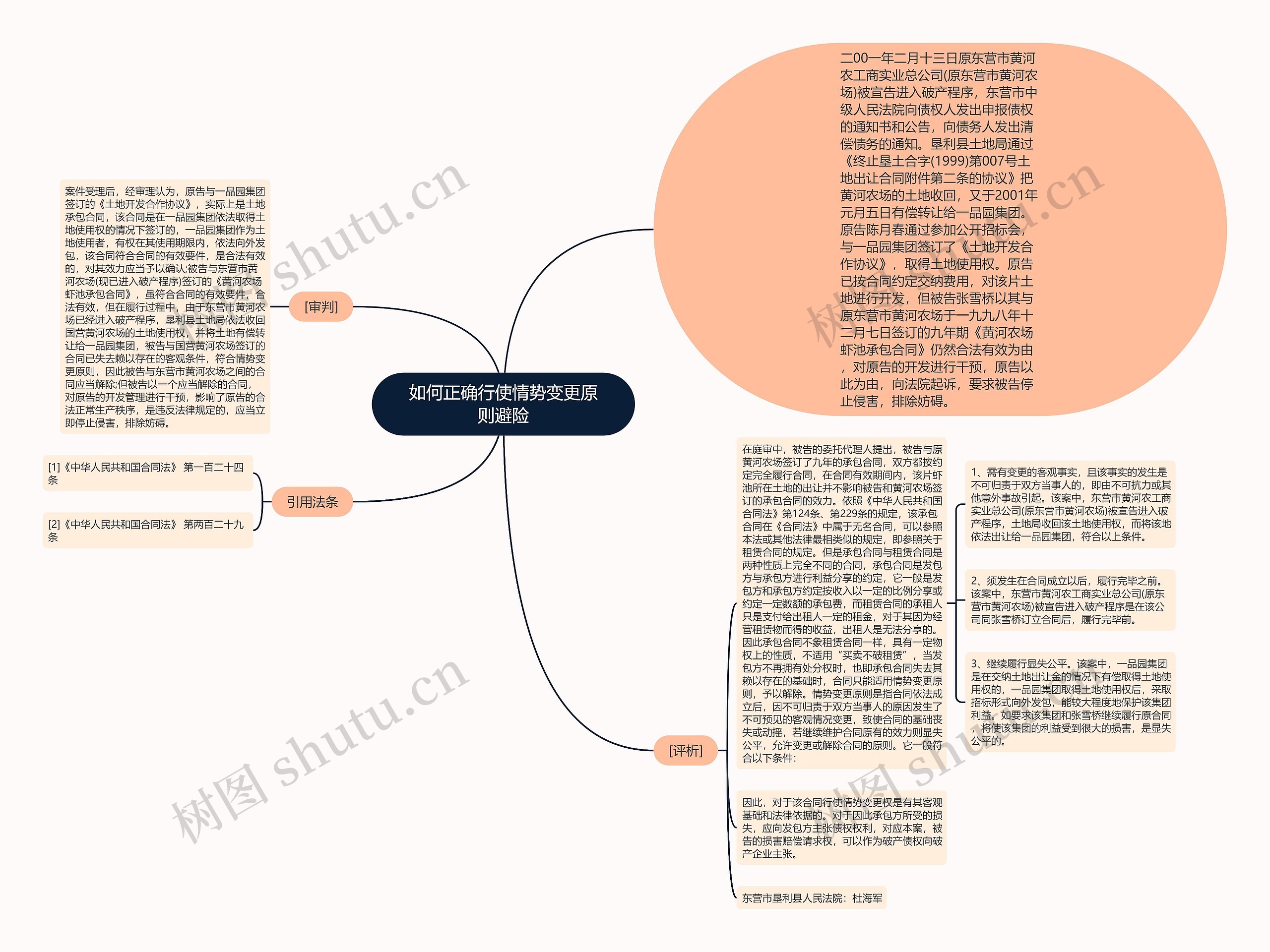 如何正确行使情势变更原则避险思维导图