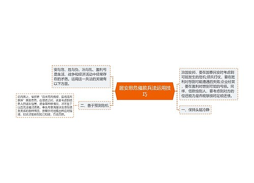 居安思危催款兵法运用技巧