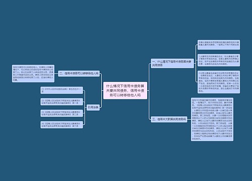 什么情况下信用卡债务算夫妻共同债务，信用卡债务可以转移给他人吗