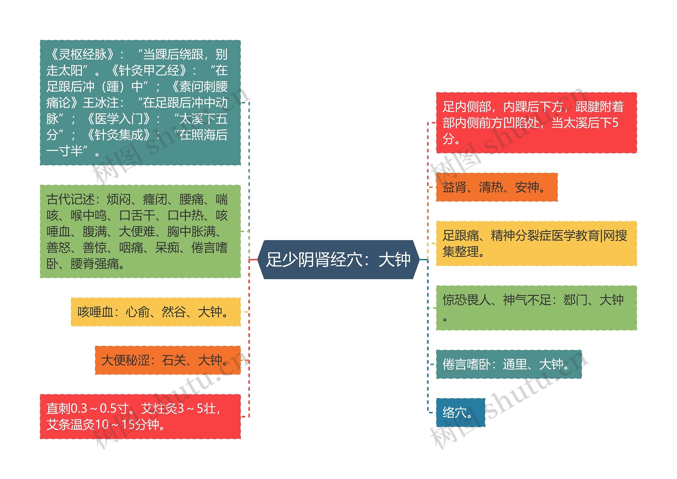 足少阴肾经穴：大钟