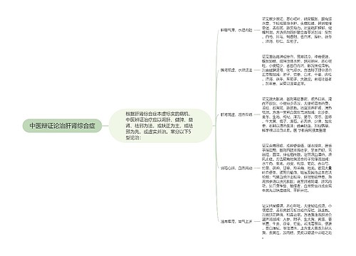 中医辩证论治肝肾综合症