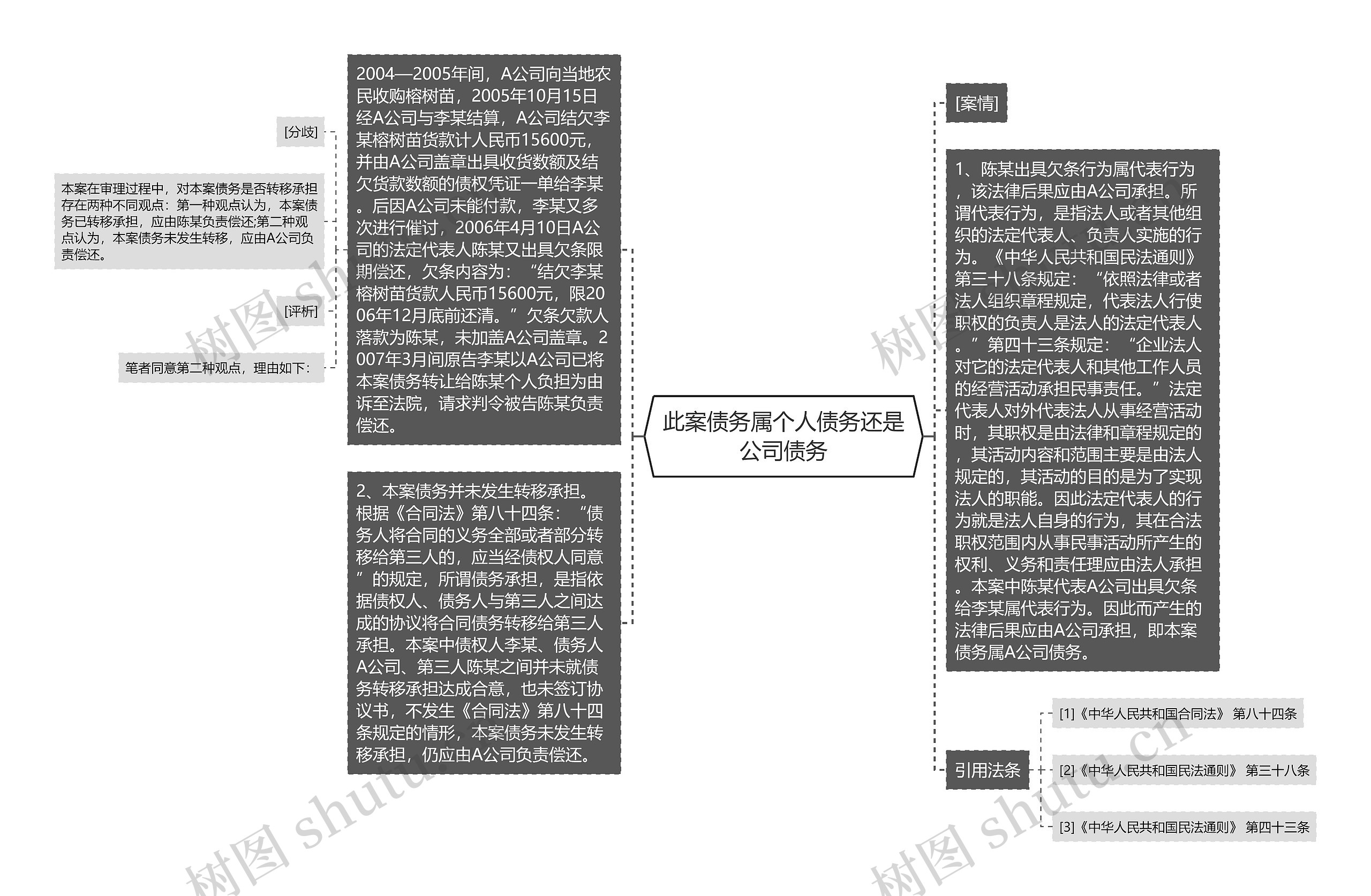 此案债务属个人债务还是公司债务思维导图