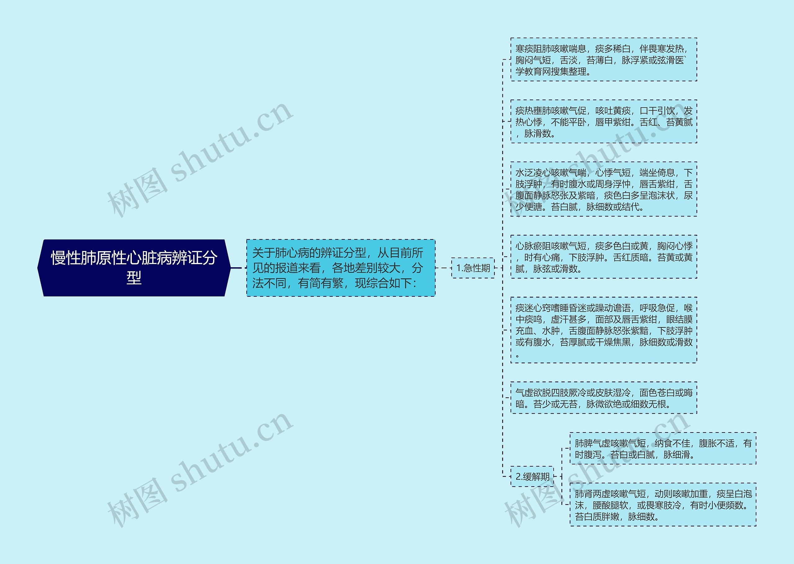 慢性肺原性心脏病辨证分型 慢性肺原性心脏病辨证分型