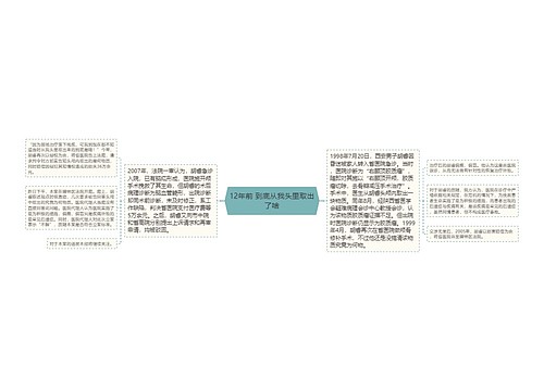 12年前 到底从我头里取出了啥