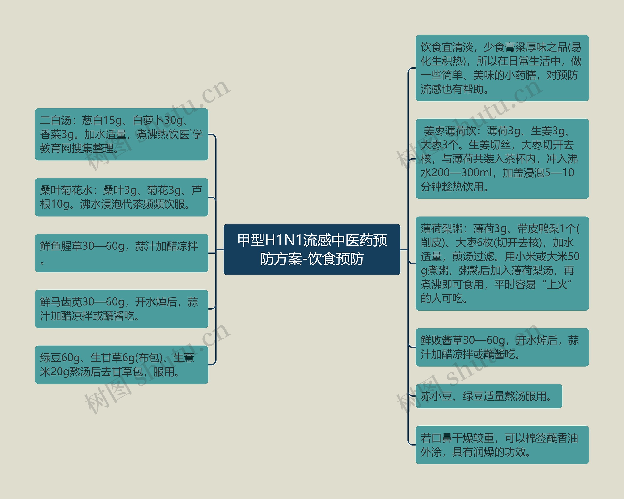 甲型H1N1流感中医药预防方案-饮食预防