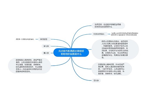 无过错方配偶提出离婚损害赔偿的前提是什么