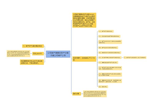 公司破产清算的财产分配方案公司破产公告