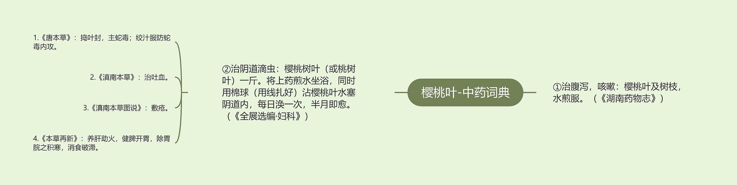 樱桃叶-中药词典 樱桃叶-中药词典