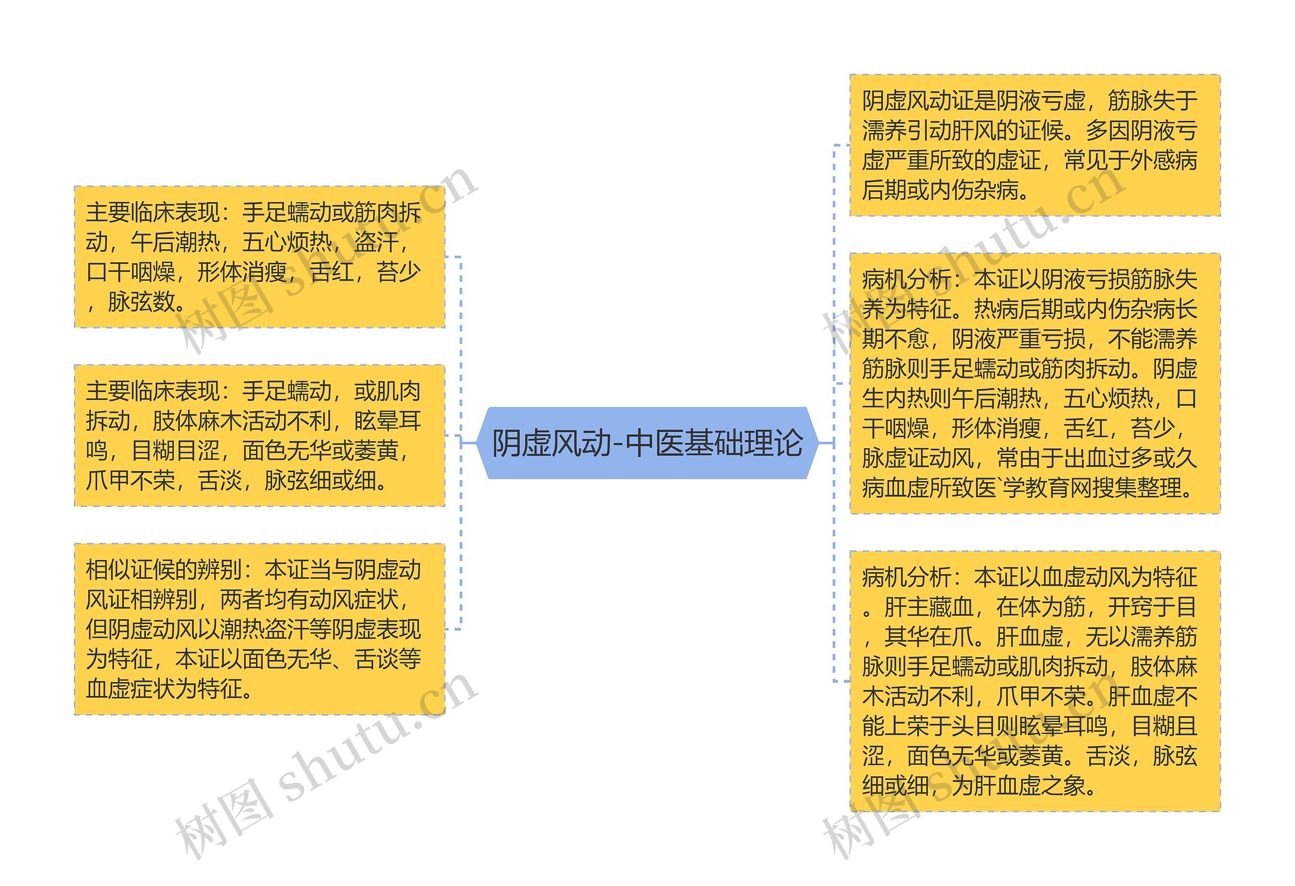 阴虚风动-中医基础理论思维导图