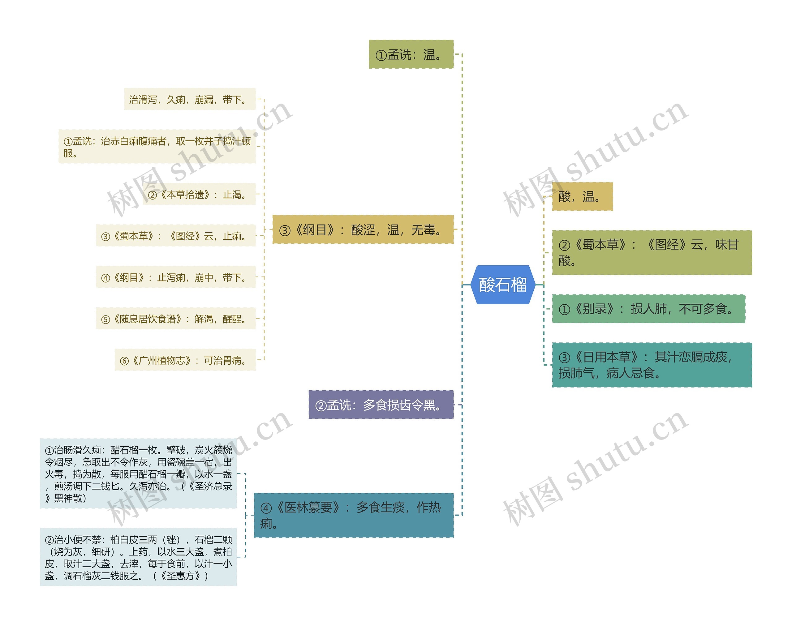 酸石榴思维导图