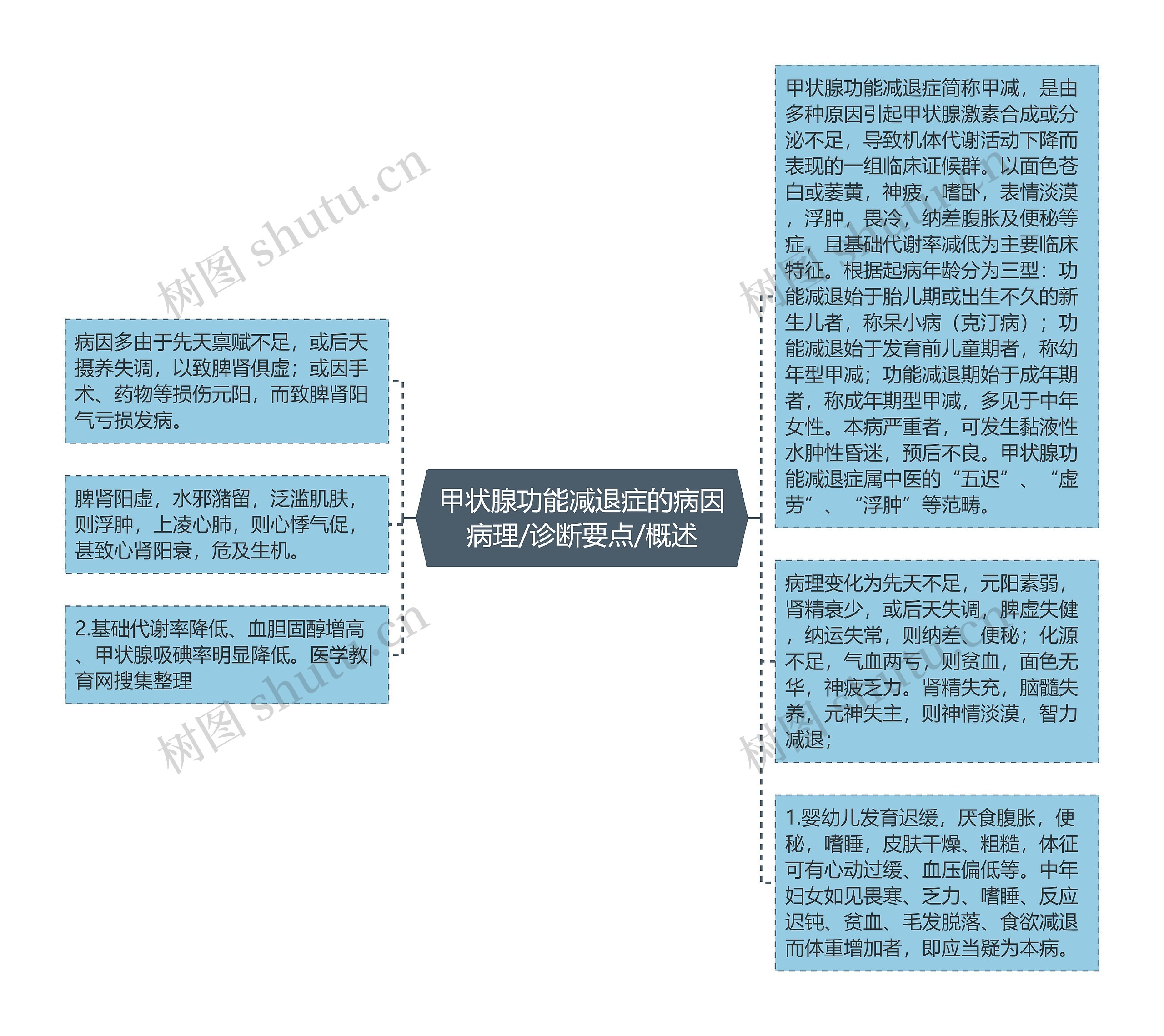 甲状腺功能减退症的病因病理/诊断要点/概述