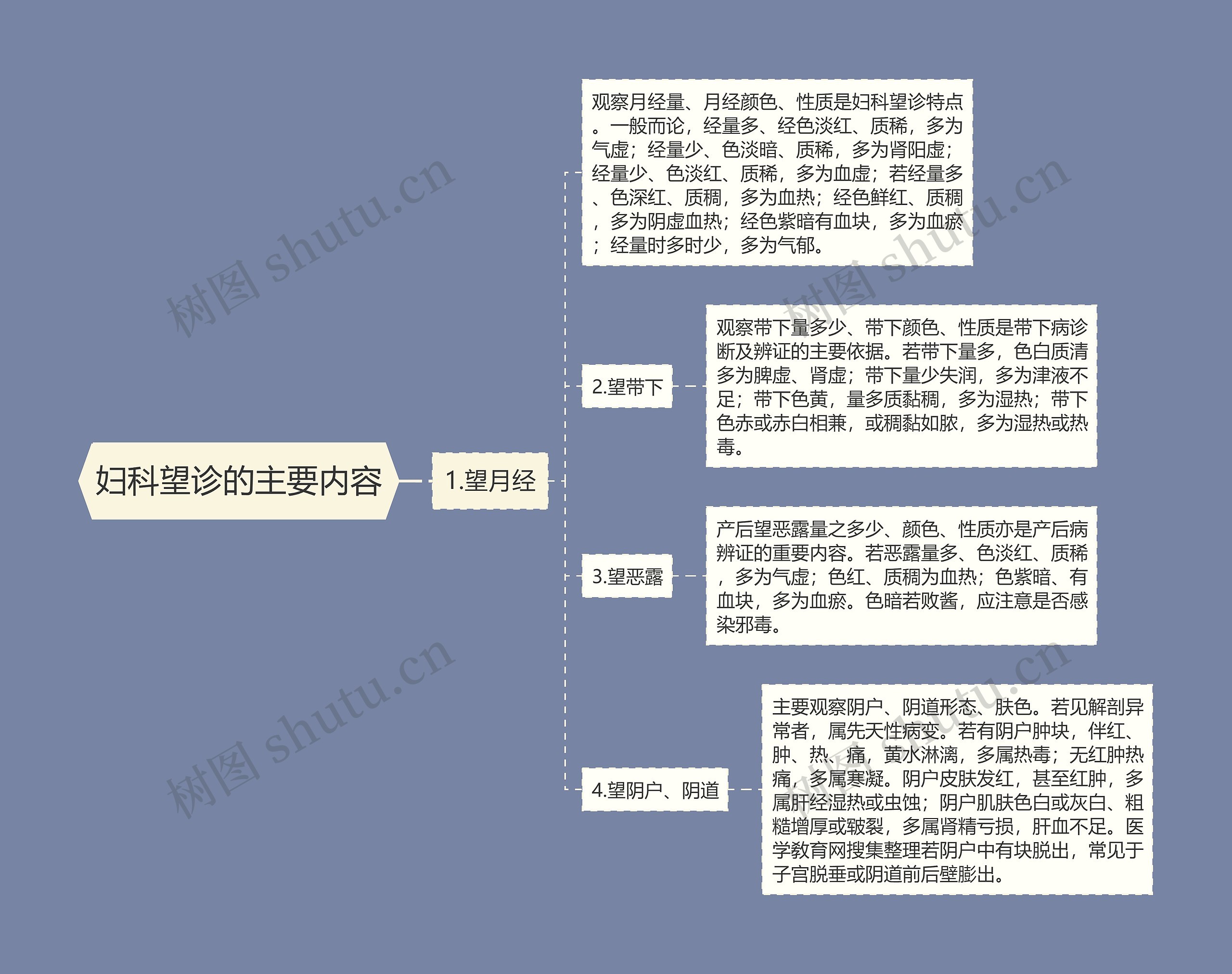 妇科望诊的主要内容