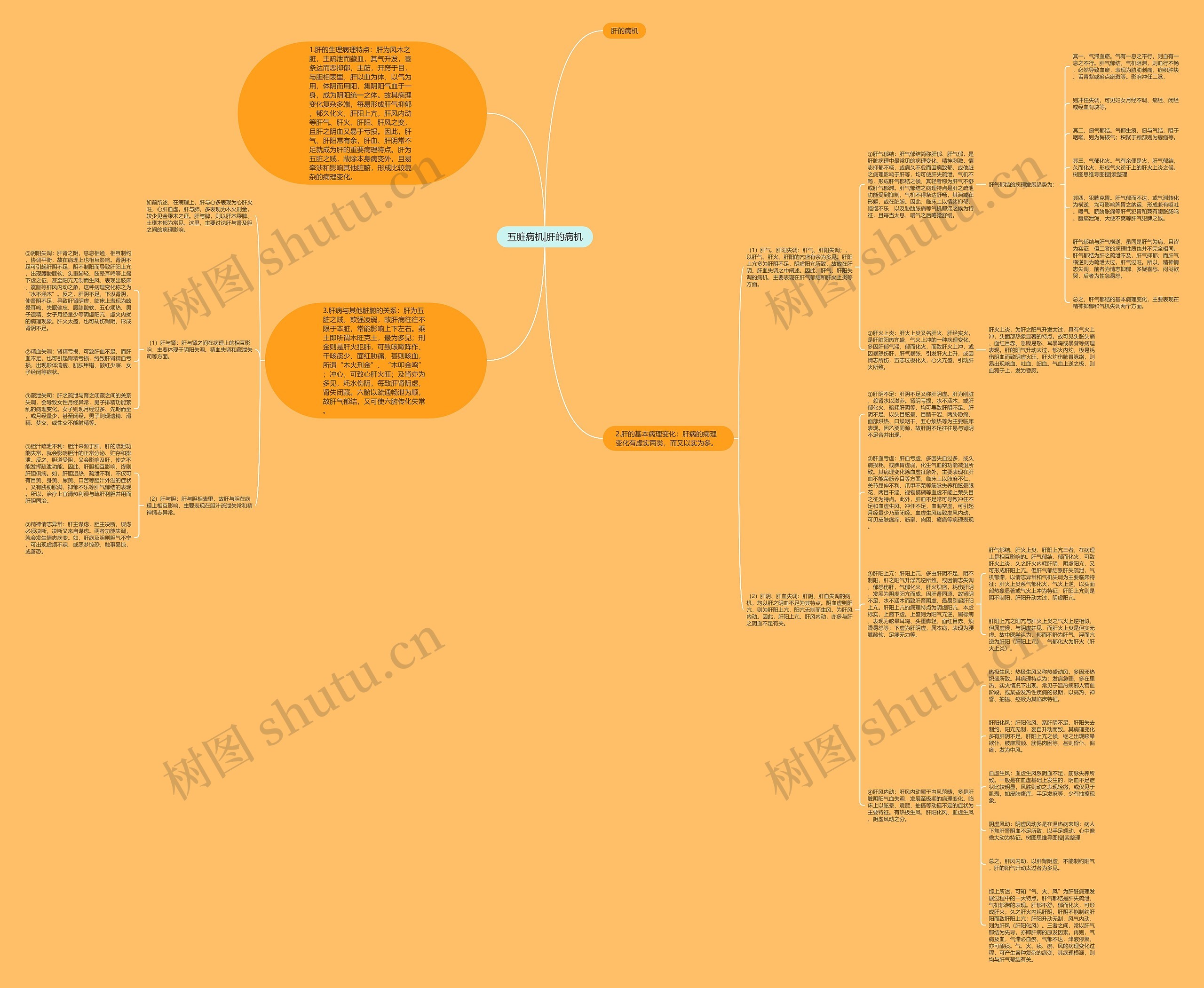 五脏病机|肝的病机思维导图
